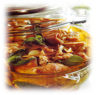 Coniglio sott'olio alla Piemontese