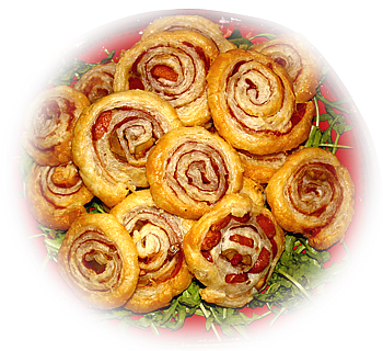 Girelle di Pasta Sfoglia Farcite