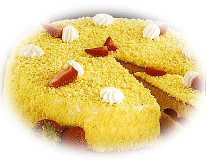 Torta Mimosa con Fragole