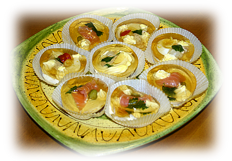 Tartine Miste in Gelatina