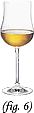 Piccolo bicchiere con orlo stretto per vini liquorosi 